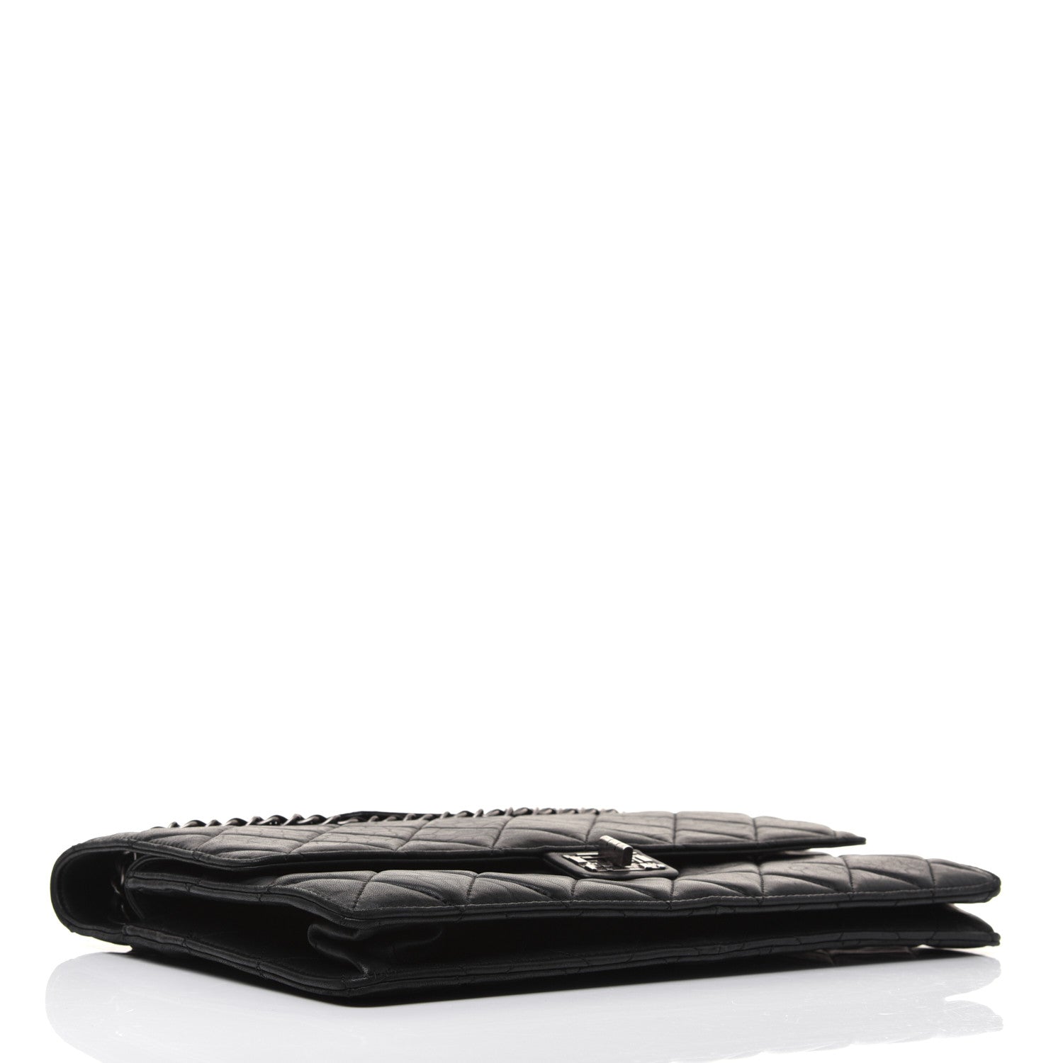Chanel Washed Lambskin Maxi Take Away Flap Bag Black 4 of 23
