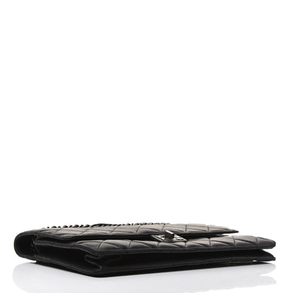Chanel Washed Lambskin Maxi Take Away Flap Bag Black 4 of 23
