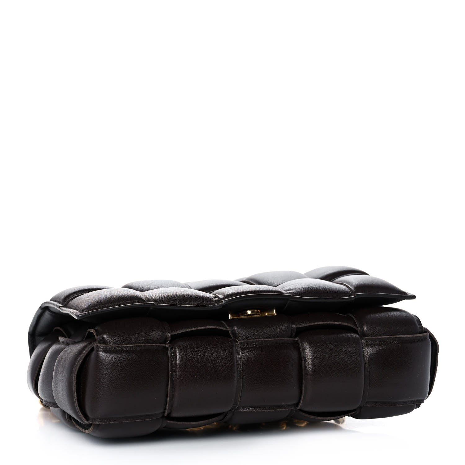 Bottega Veneta Lambskin Maxi Intreccio Padded Chain Cassette Crossbody Bag Black 4 of 9