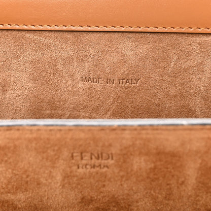 Fendi Vitello King Luxor Fendi Touch Shoulder Bag Caramello 7 of 10