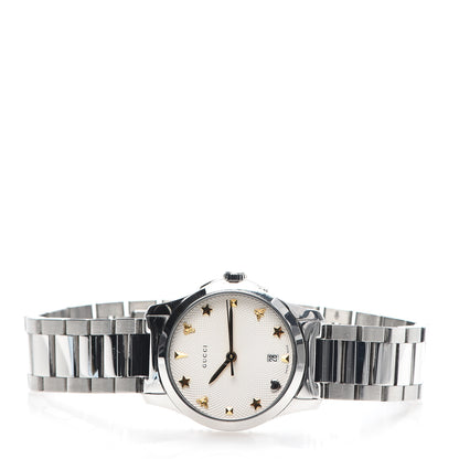 Gucci Stainless Steel 27mm G-Timeless Charm Quartz Watch 3 of 7