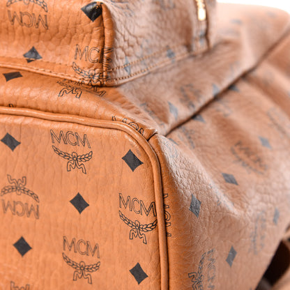 MCM Visetos Medium Stark Backpack Cognac 12 of 17