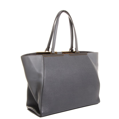 Fendi Vitello Elite Large 3Jours Tote Grigio 3 of 13
