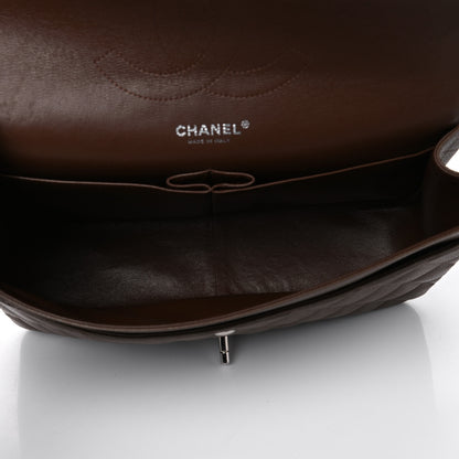 Chanel Caviar Quilted Jumbo Double Flap Brown 4 of 4