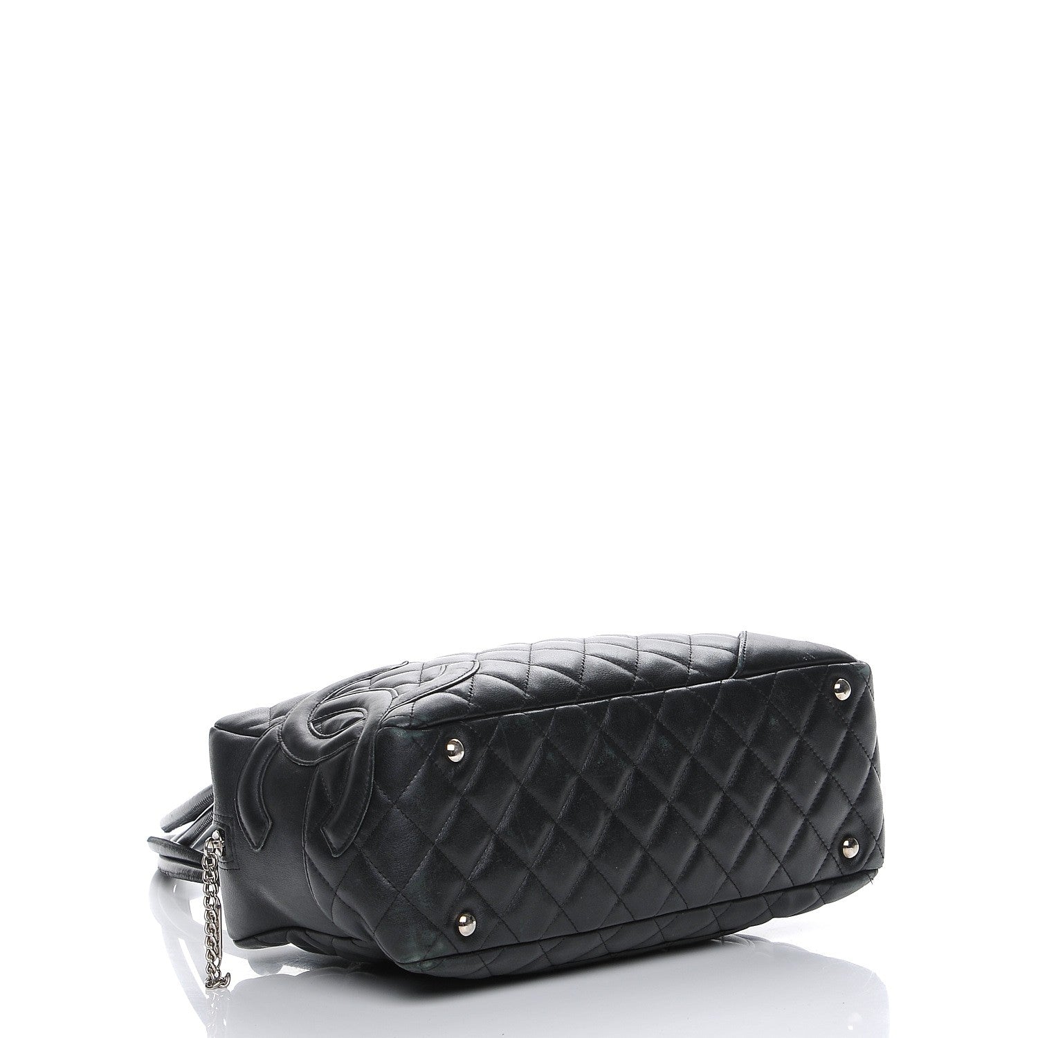 Chanel Calfskin Quilted Large Cambon Bowler Black 4 of 8