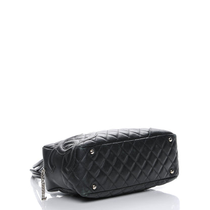 Chanel Calfskin Quilted Large Cambon Bowler Black 4 of 8