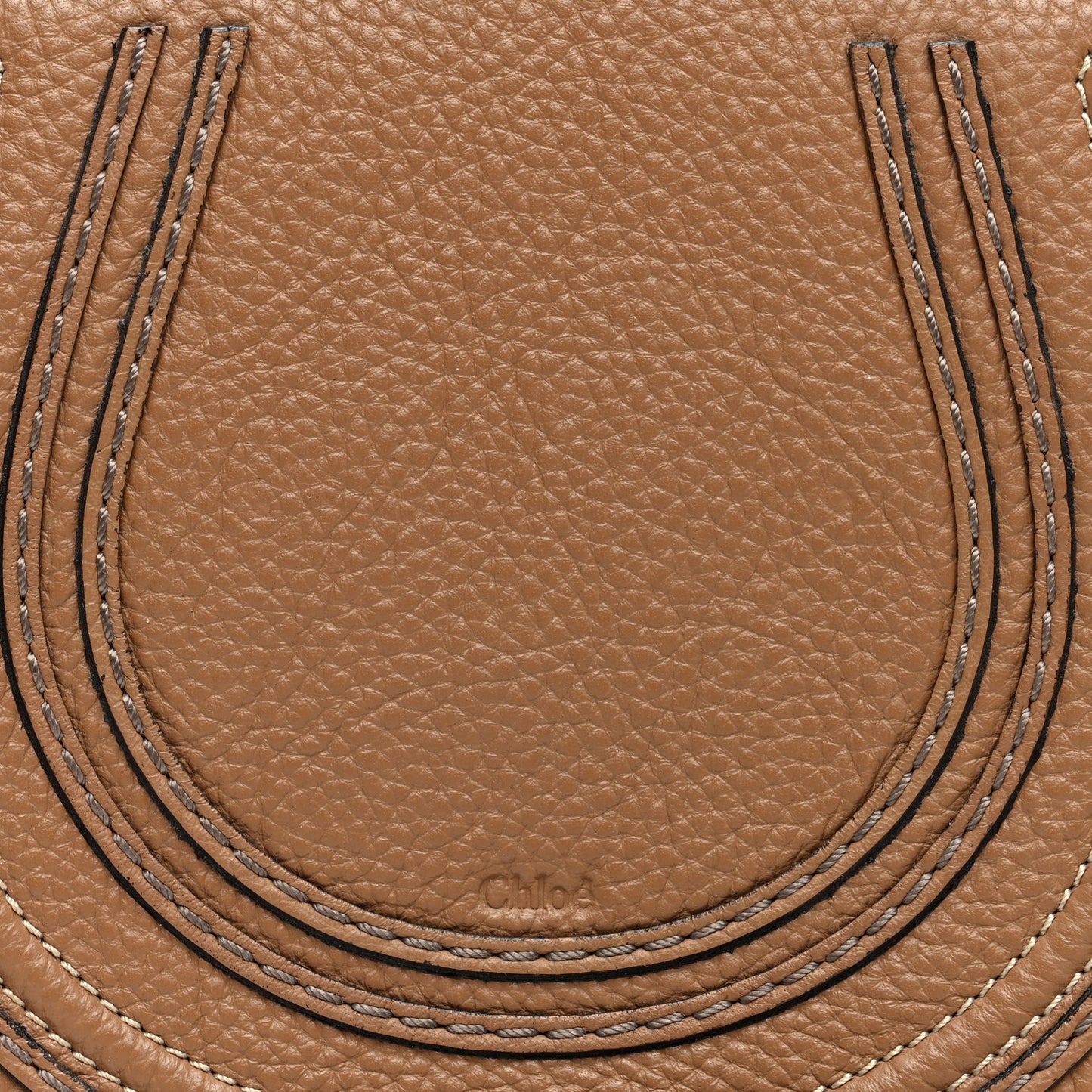 Calfskin Mini Marcie Round Crossbody Bag Nut