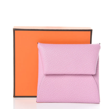 Hermes Chevre Mysore Bastia Coin Purse Mauve Sylvestre 8 of 8