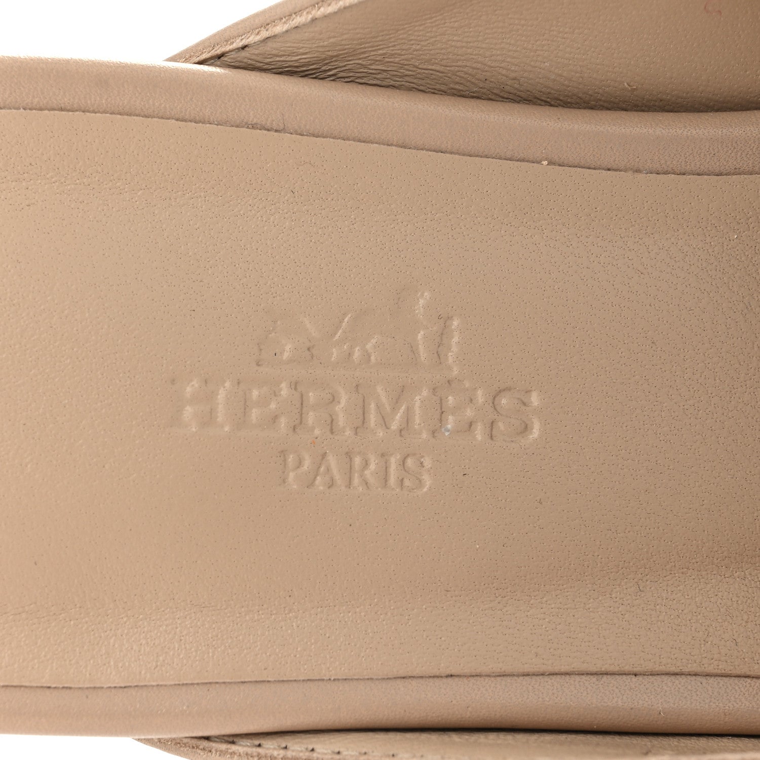 Hermes Shiny Lizard Calfskin Oz Mules 37 Beige Sarrazin 8 of 9