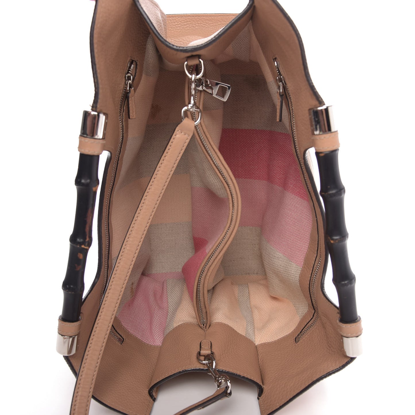 Calfskin Medium Bamboo Daily Shopper Camelia