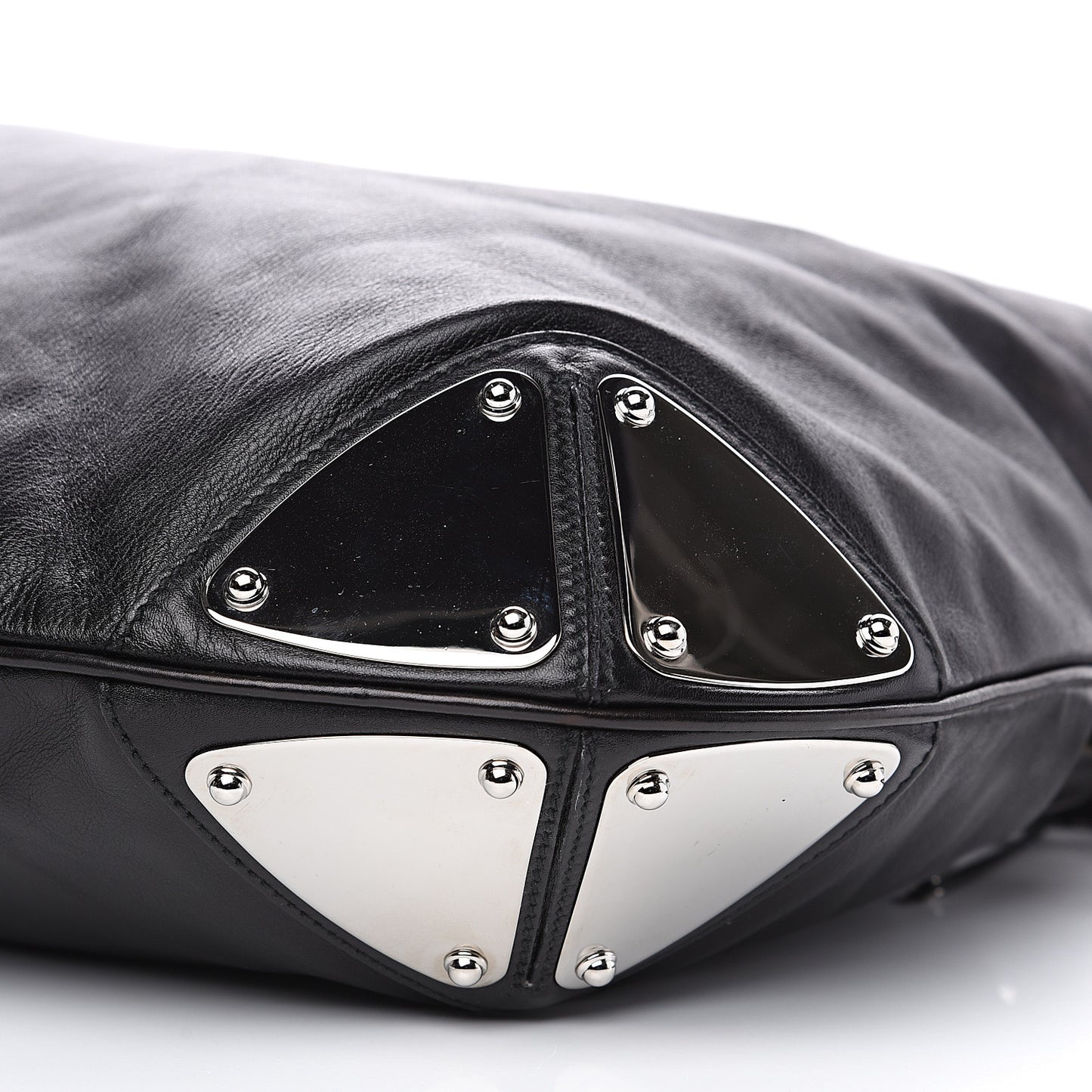 Calfskin Large Indy Top Handle Hobo Black