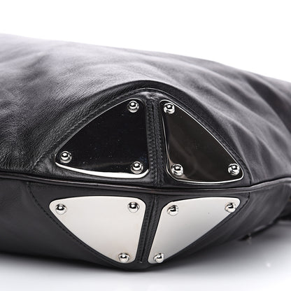 Gucci Calfskin Large Indy Top Handle Hobo Black 9 of 9
