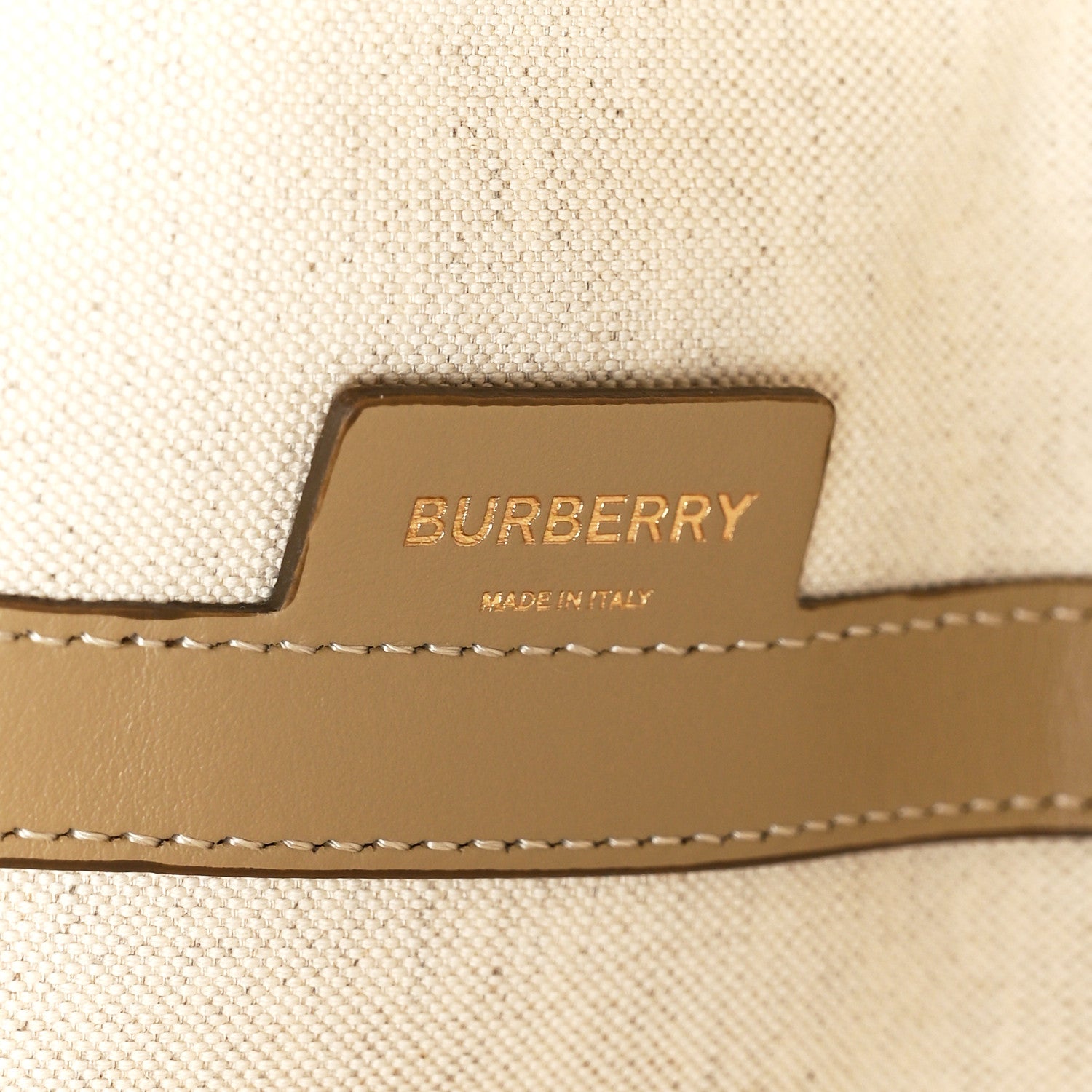 Burberry Cotton Canvas Mini Logo Horseferry Tote Bag Off White 7 of 15