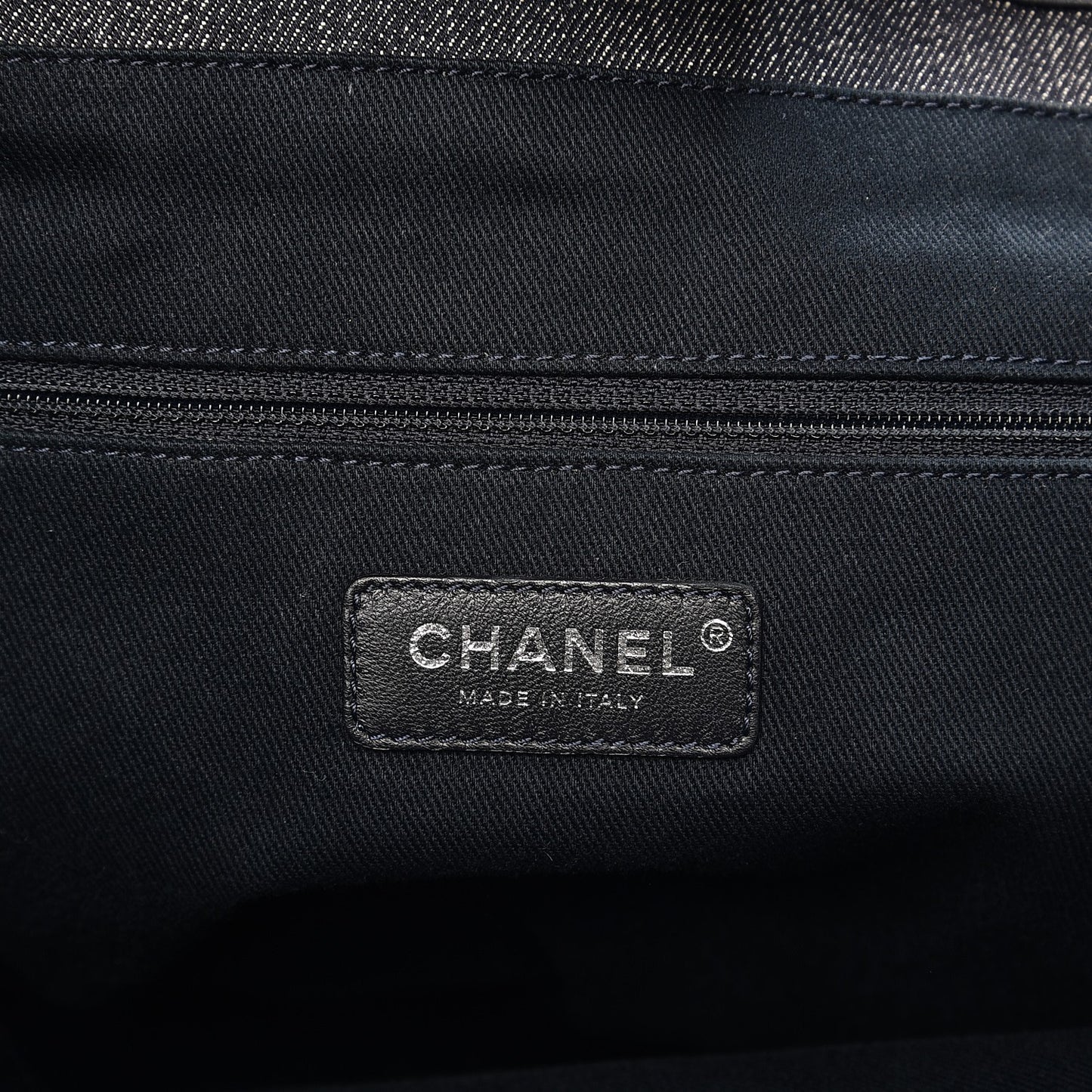 Canvas Large Deauville Tote Dark Blue