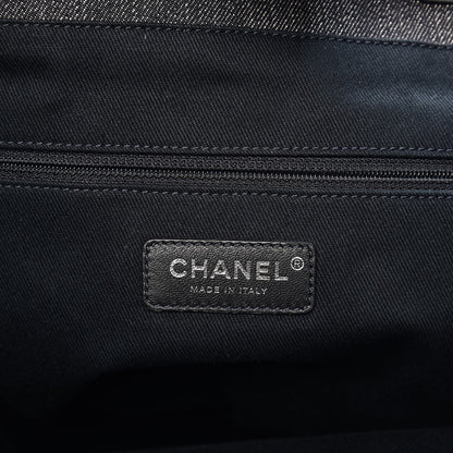 Chanel Canvas Large Deauville Tote Dark Blue 6 of 7