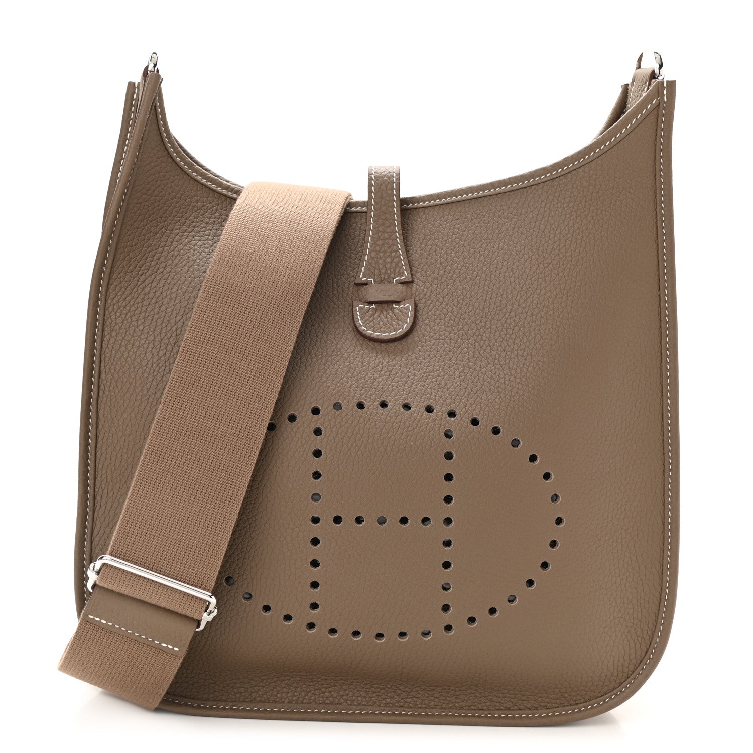 Hermes Taurillon Clemence Evelyne III PM Etoupe 1 of 11