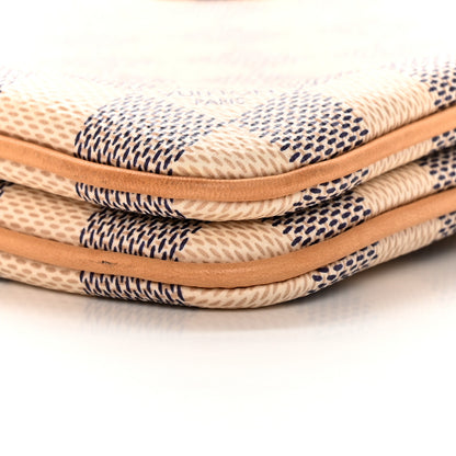 Louis Vuitton Damier Azur Double Zip Pochette 9 of 17