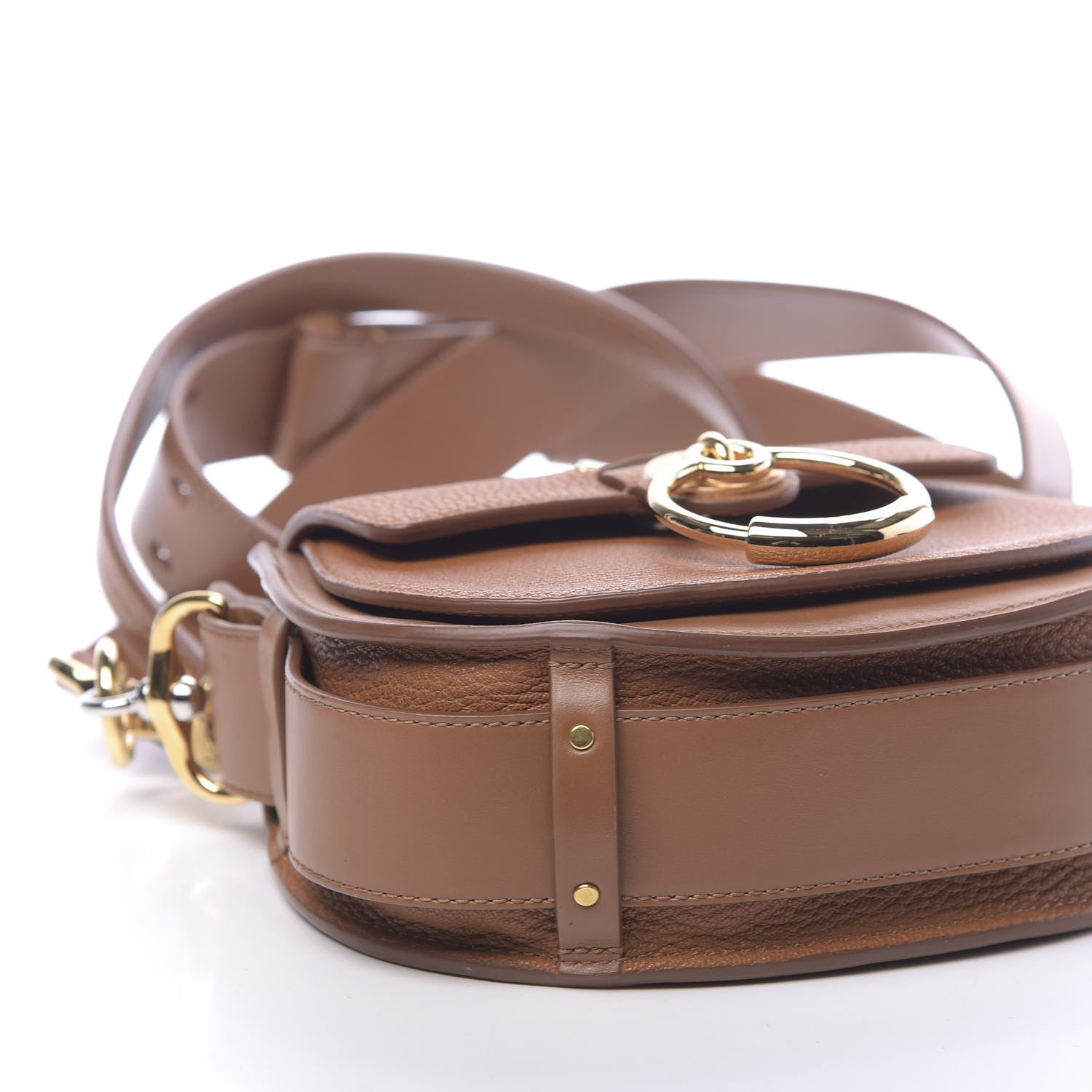 Chloe Calfskin Small Tess Bag Caramel 8 of 9