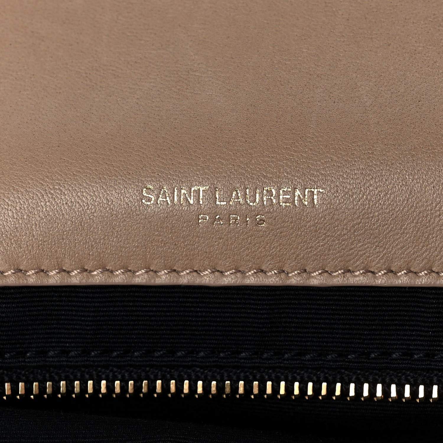 Saint Laurent Lambskin Patchwork Monogram Medium Jamie Beige 5 of 10