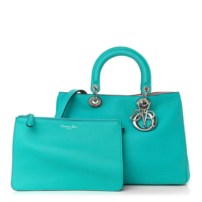 Christian Dior Bullcalf Medium Diorissimo Tote Turquoise 1 of 11