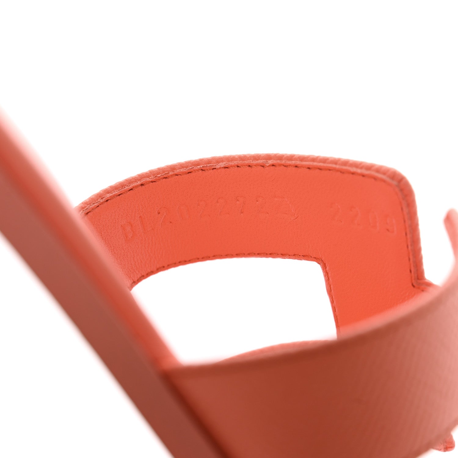 Hermes Epsom Oran Sandals 38.5 Orange Joey 10 of 13