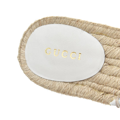 Gucci Nappa Matelasse GG Marmont Espadrille Slippers 38.5 Great White 6 of 9