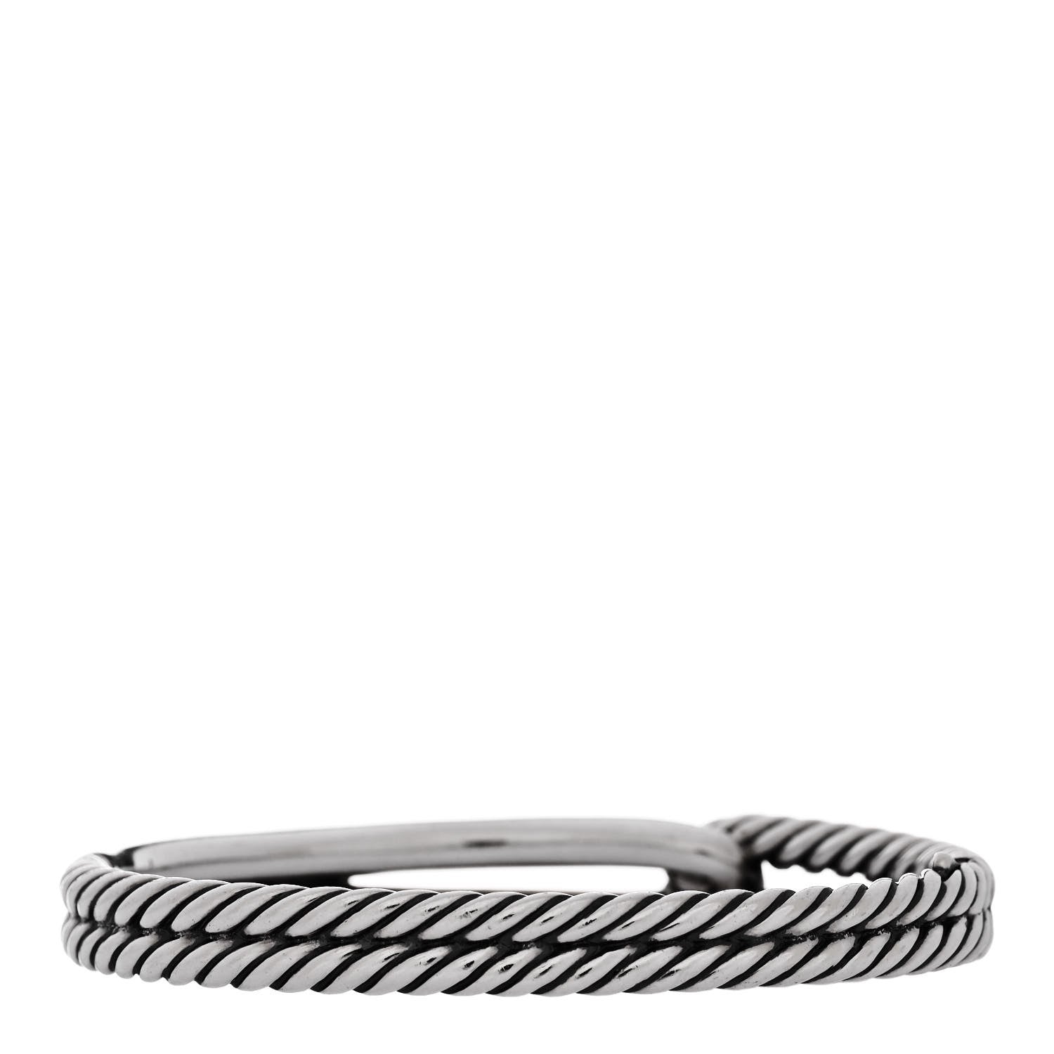 David Yurman Sterling Silver 10mm Single Loop Labyrinth Bracelet 2 of 3