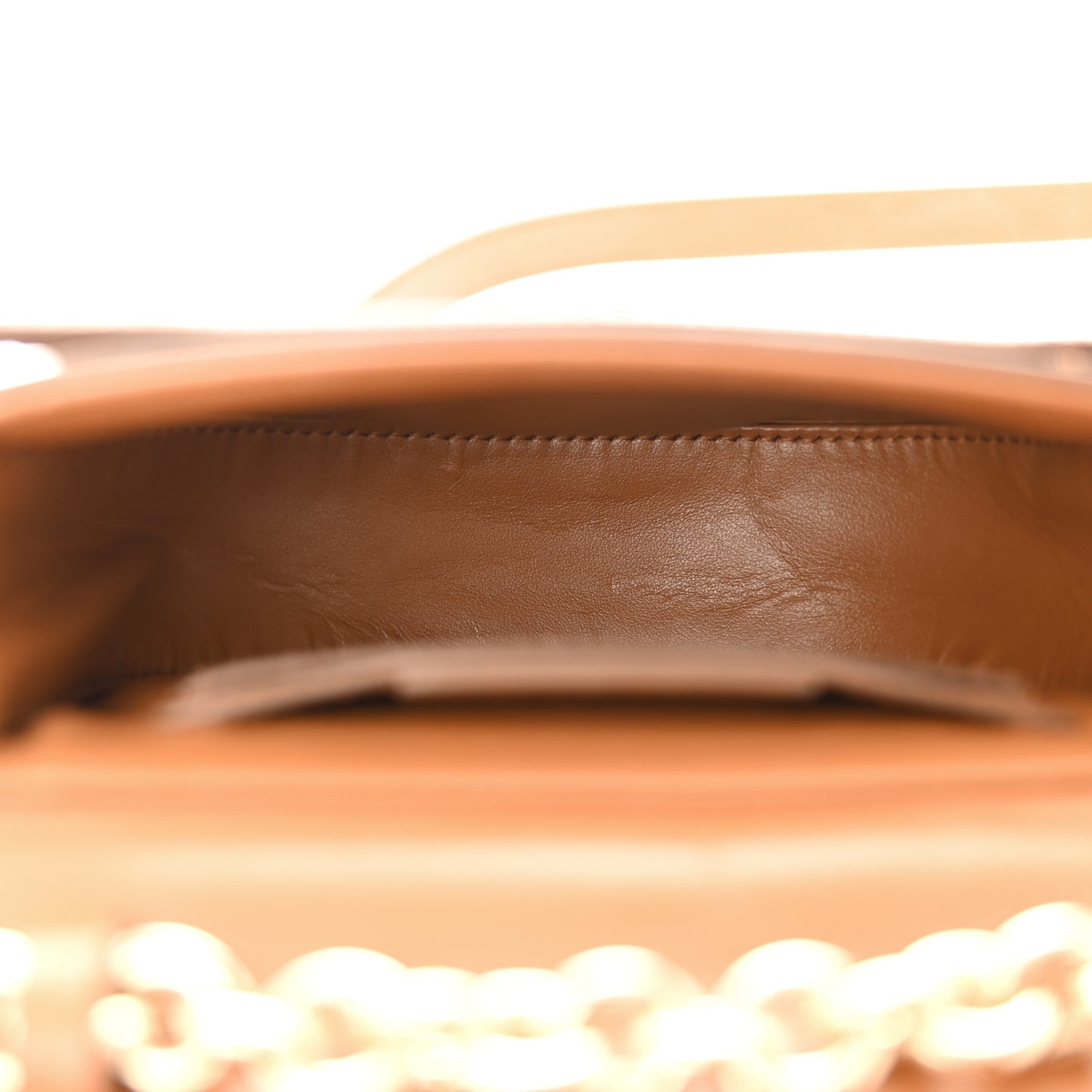 Calfskin Small Vela Flap Bag Brown