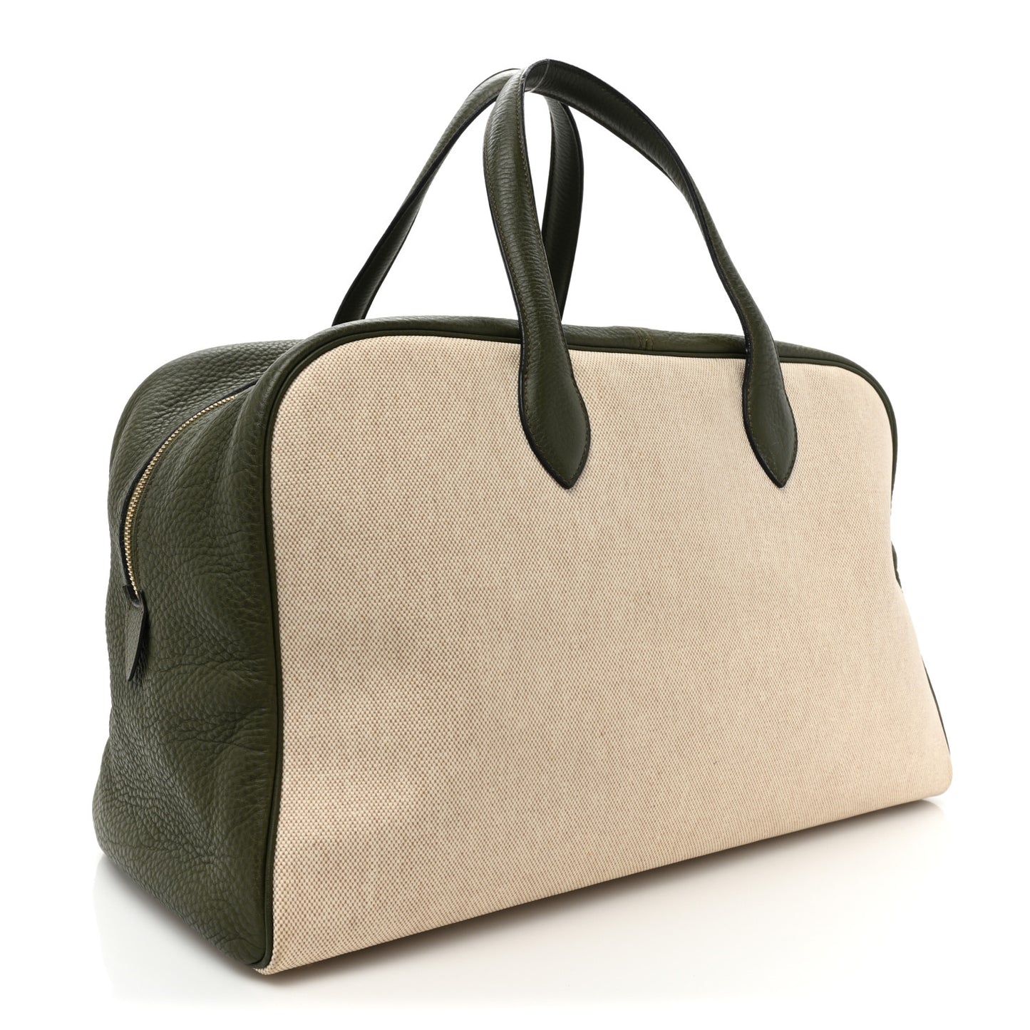 Toile Taurillon Clemence Victoria II 43 Ecru Vert Olive
