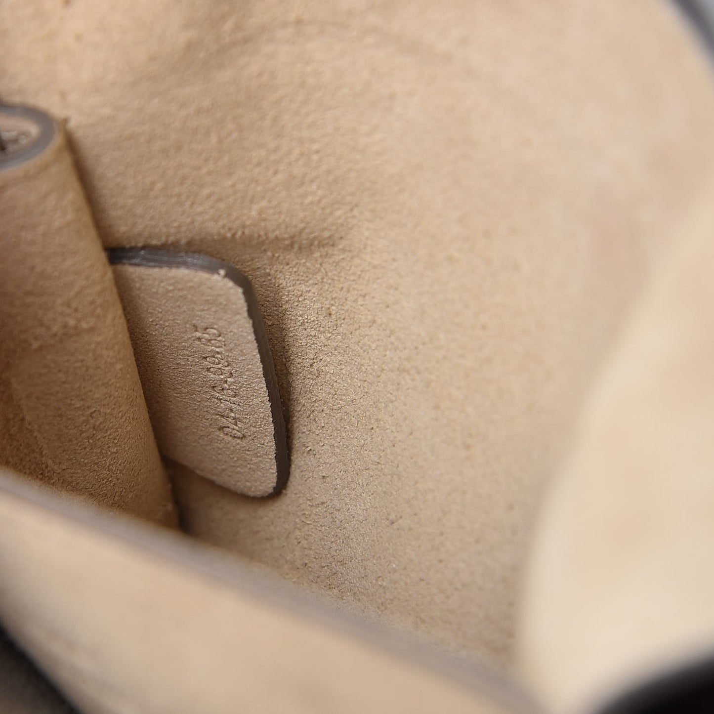 Suede Calfskin Small Faye Shoulder Bag Tobacco