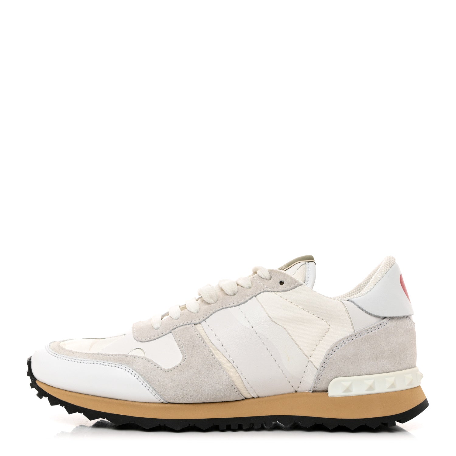 Valentino Garavani Suede Nylon Camouflage Womens Soul Rockstud Sneakers 40.5 Multicolor 1 of 9