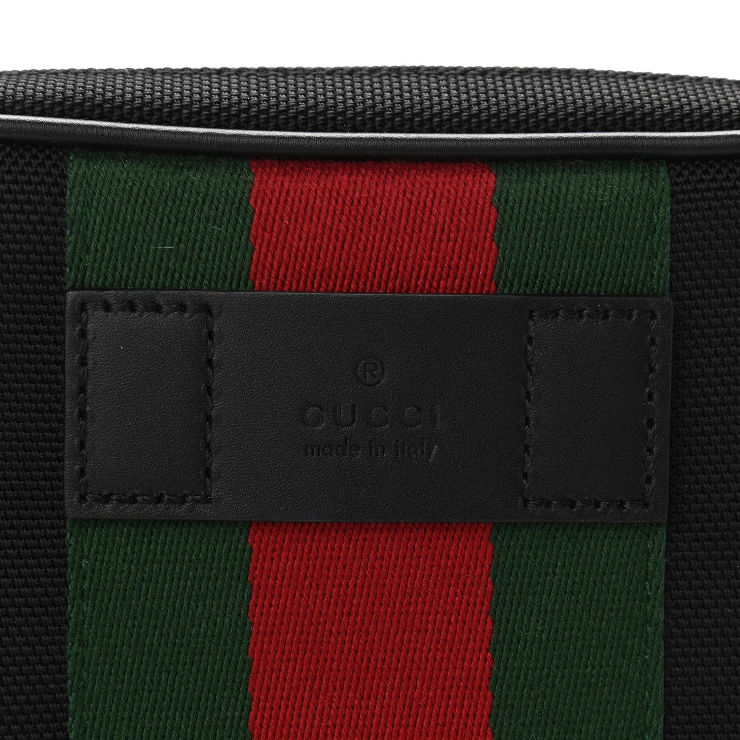 Gucci Canvas Web Slim Belt Bag Black 8 of 10