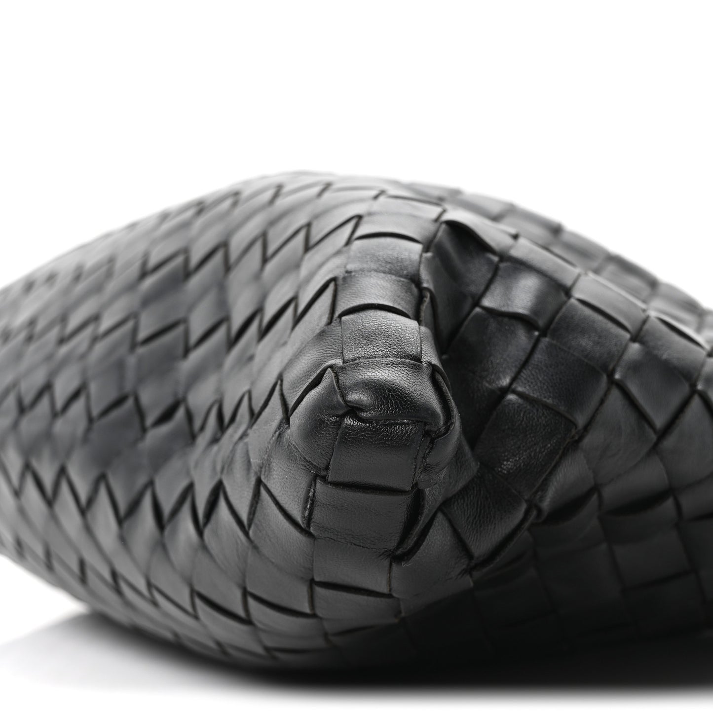 Calfskin Intrecciato Small Hop Black