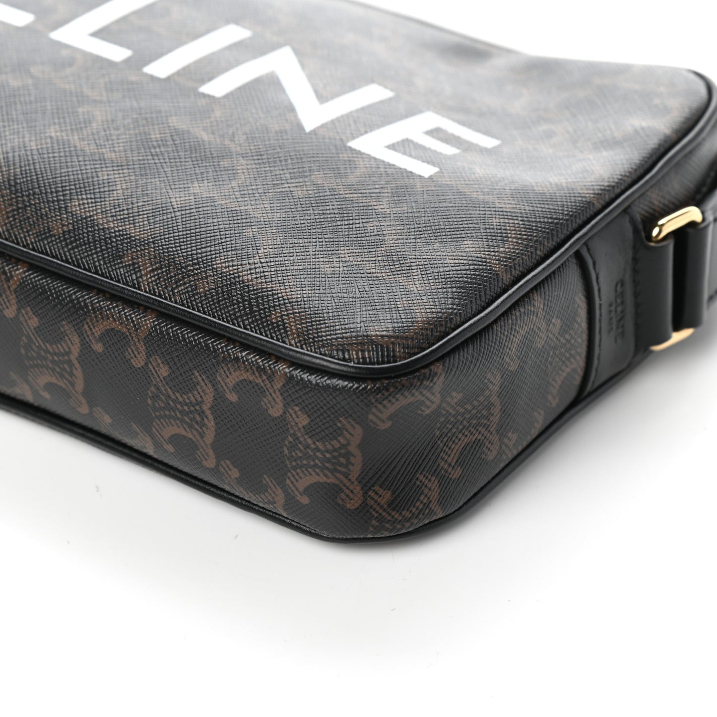Triomphe Canvas Medium Messenger Bag Black