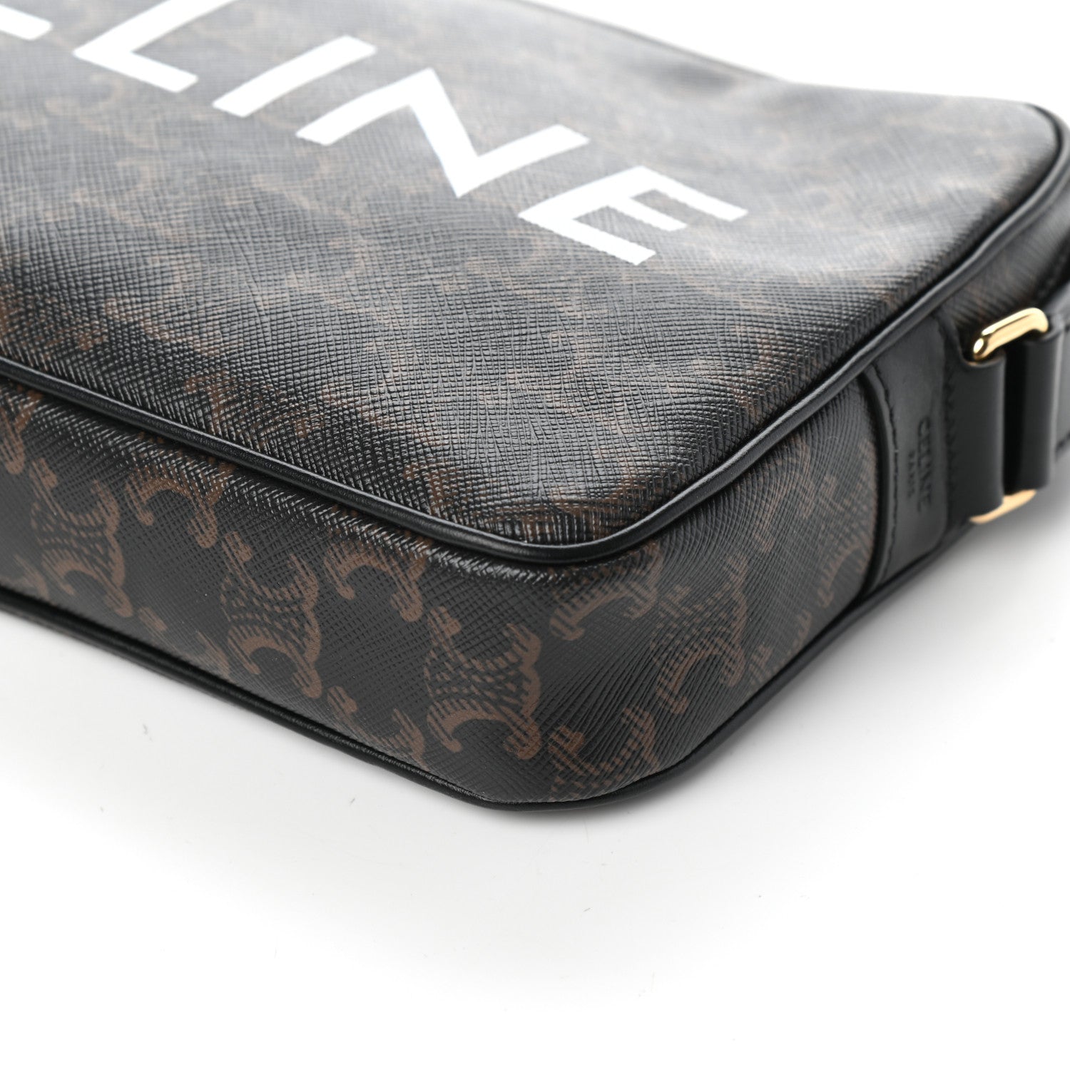 Celine Triomphe Canvas Medium Messenger Bag Black 9 of 9
