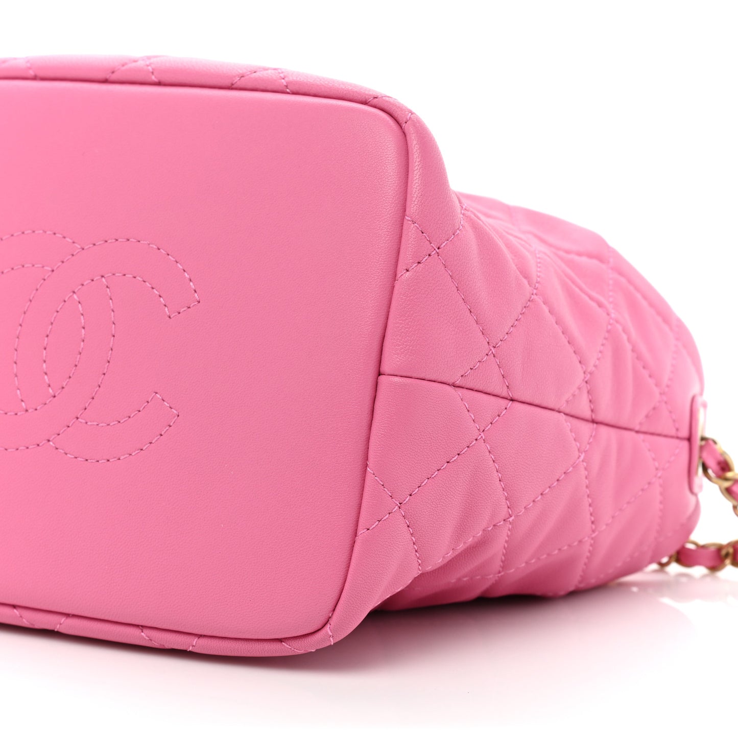 Lambskin Quilted Perfect Meeting Hobo Pink