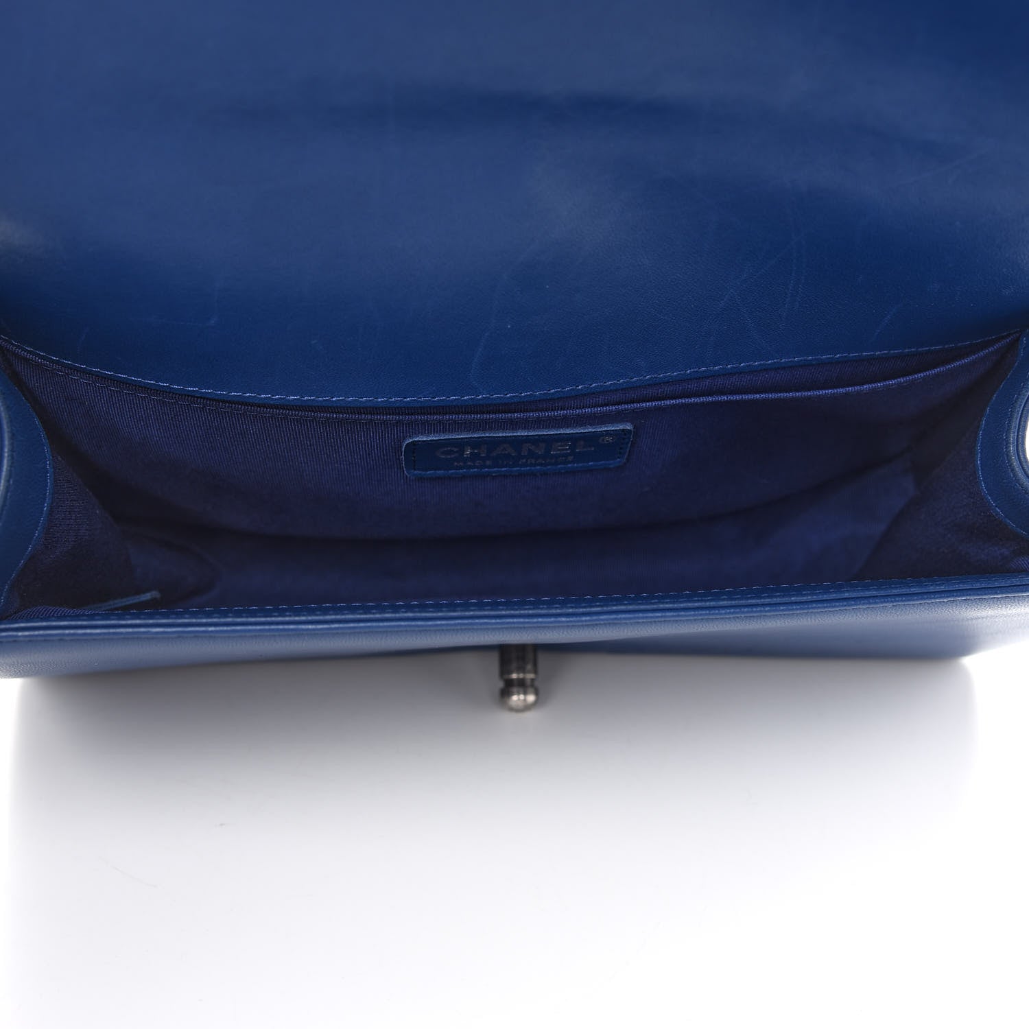 Chanel Lambskin Quilted Medium Boy Flap Blue 5 of 13