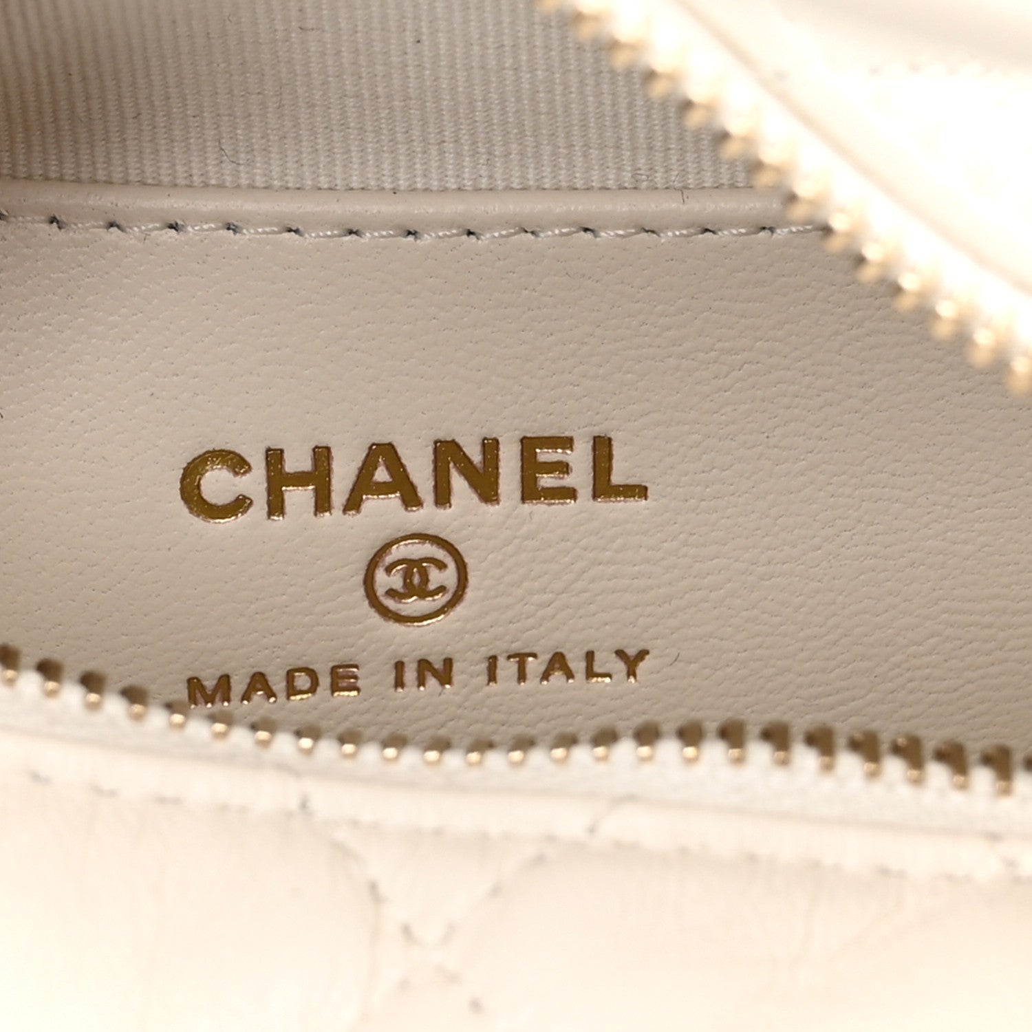 Chanel Lambskin Quilted Chain Around Pouch Hobo White 6 of 11