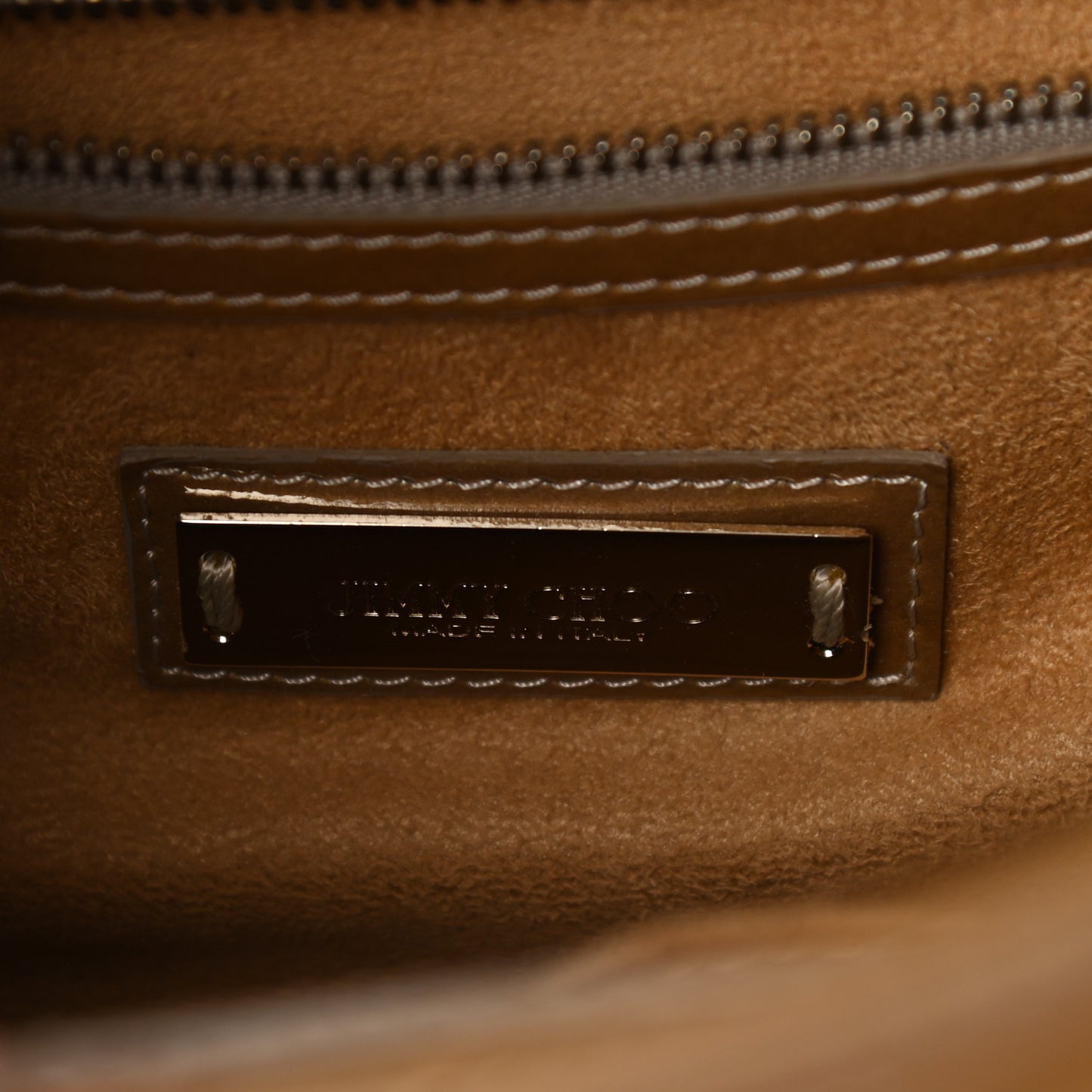 Metallic Patent Calfskin Large Rosalie Satchel Gold