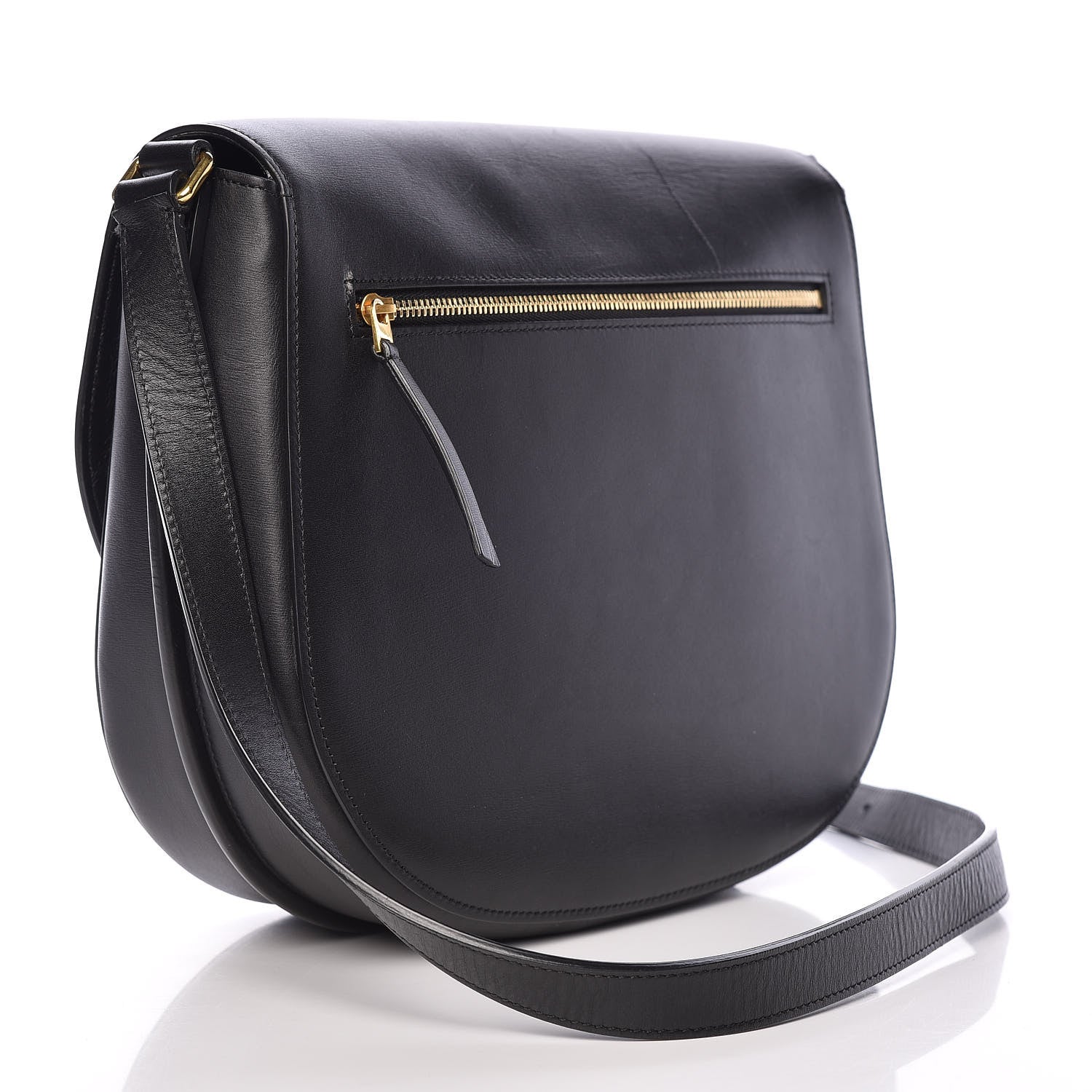 Celine Palmelato Calfskin Medium Trotteur Black 3 of 17