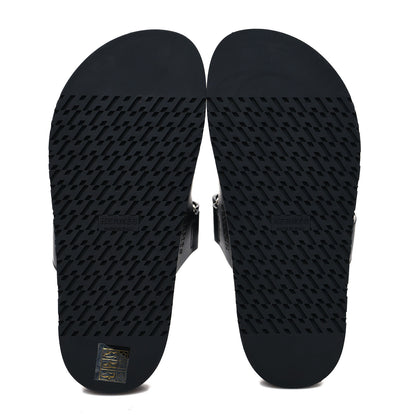 Hermes Calfskin Womens Chypre Sandals 37 Black 5 of 9