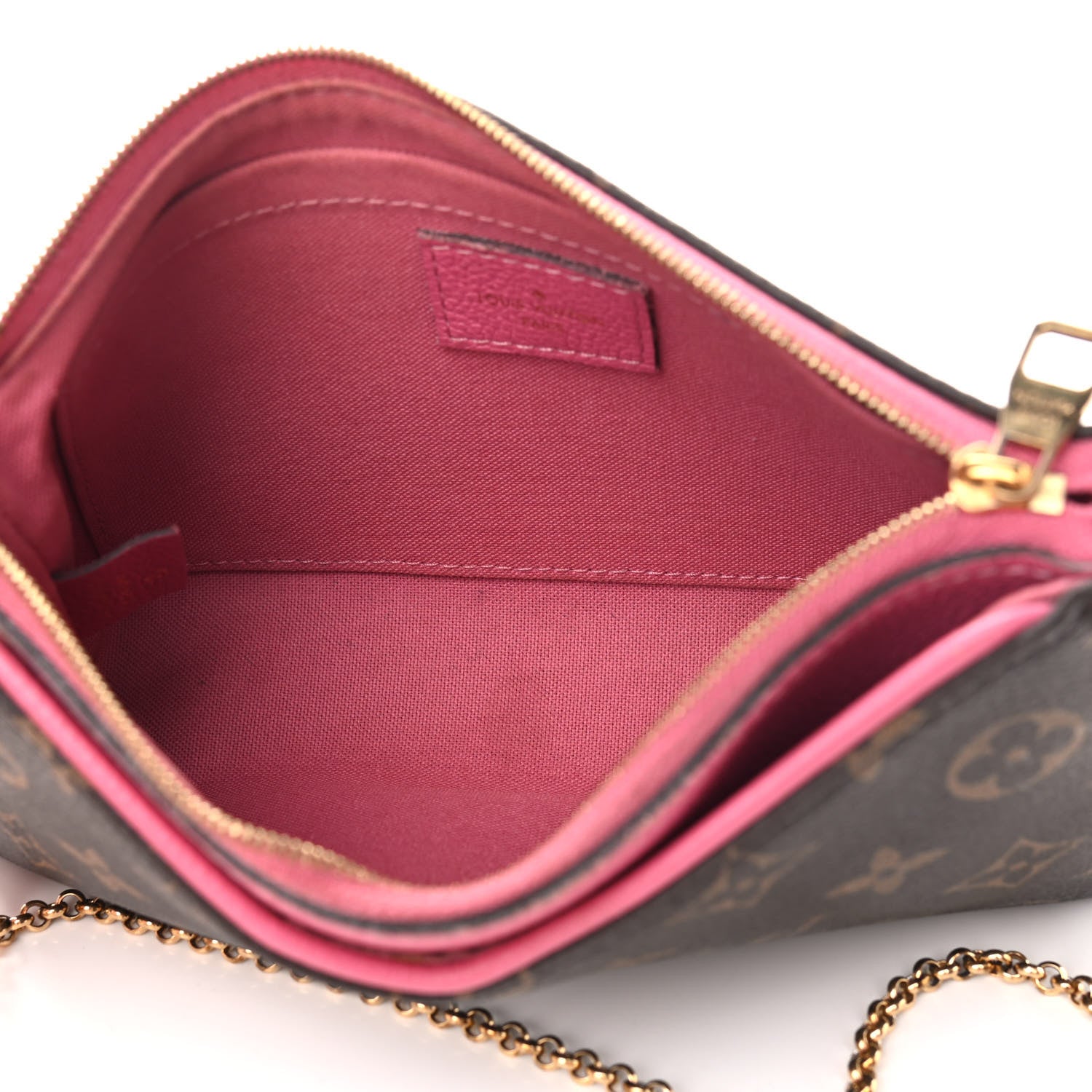 Louis Vuitton Monogram Pallas Clutch Rose Fizzy 5 of 13