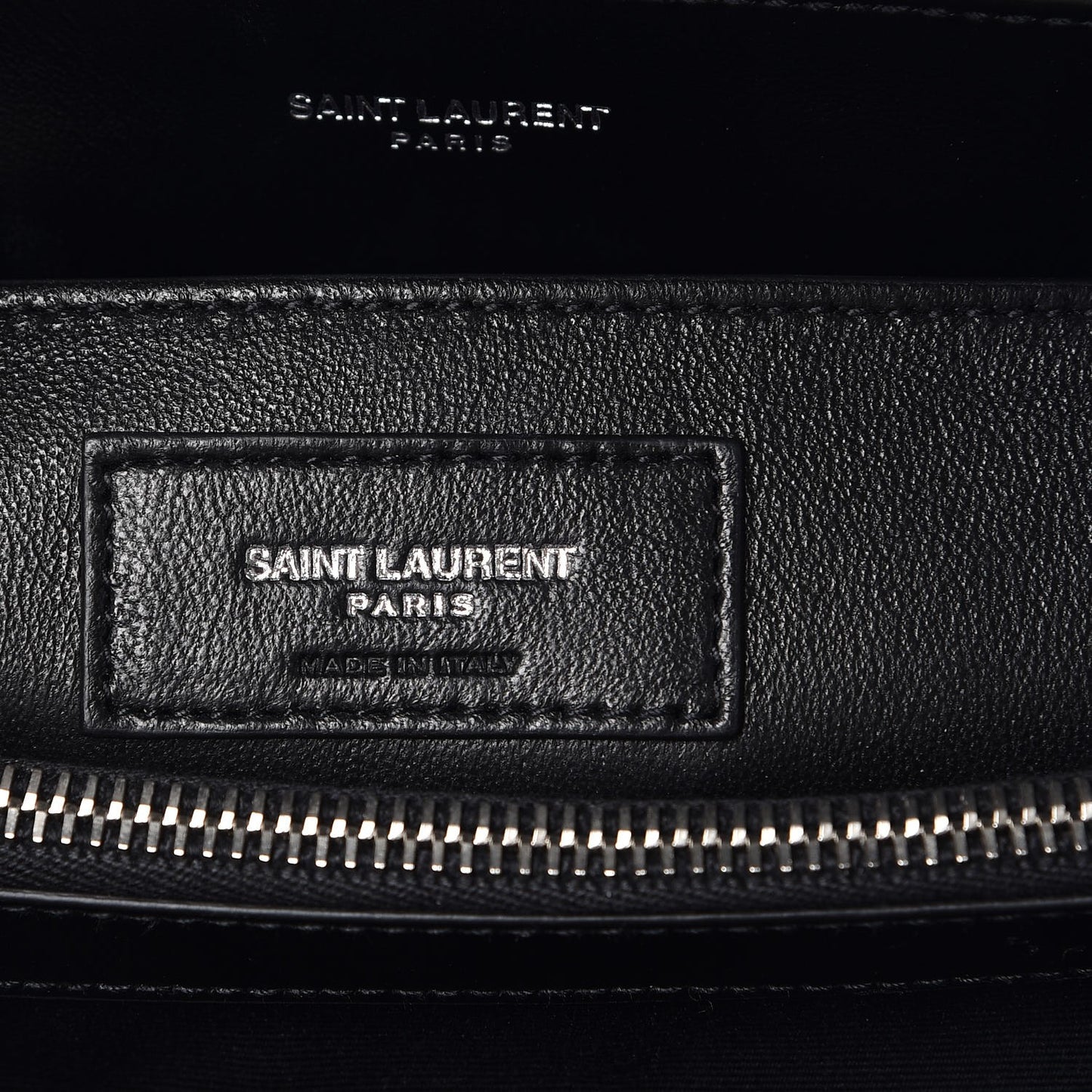 Calfskin Y Quilted Monogram Small Loulou Chain Satchel Black