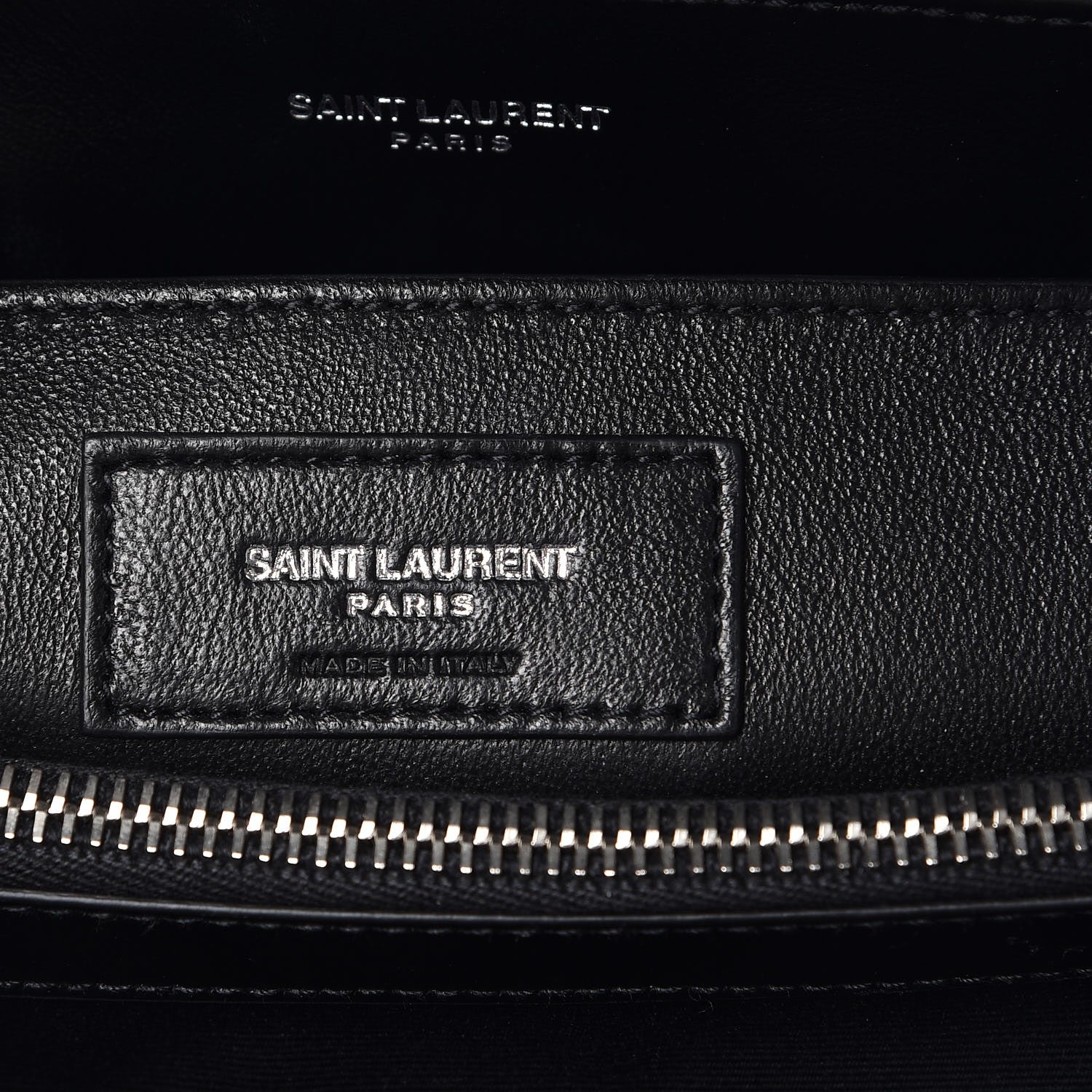 Saint Laurent Calfskin Y Quilted Monogram Small Loulou Chain Satchel Black 9 of 10