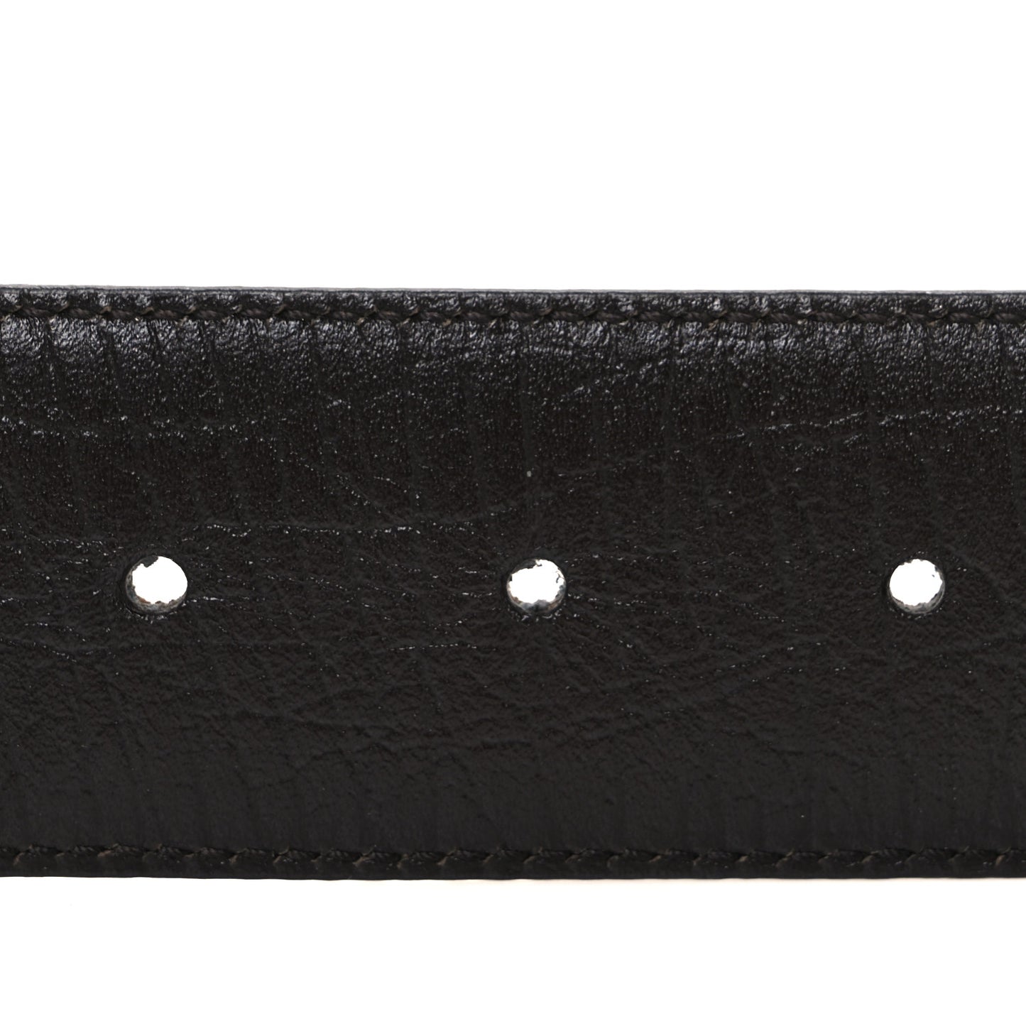 GG Supreme Monogram Calfskin Double G 80 32 Belt Beige Ebony New Acero