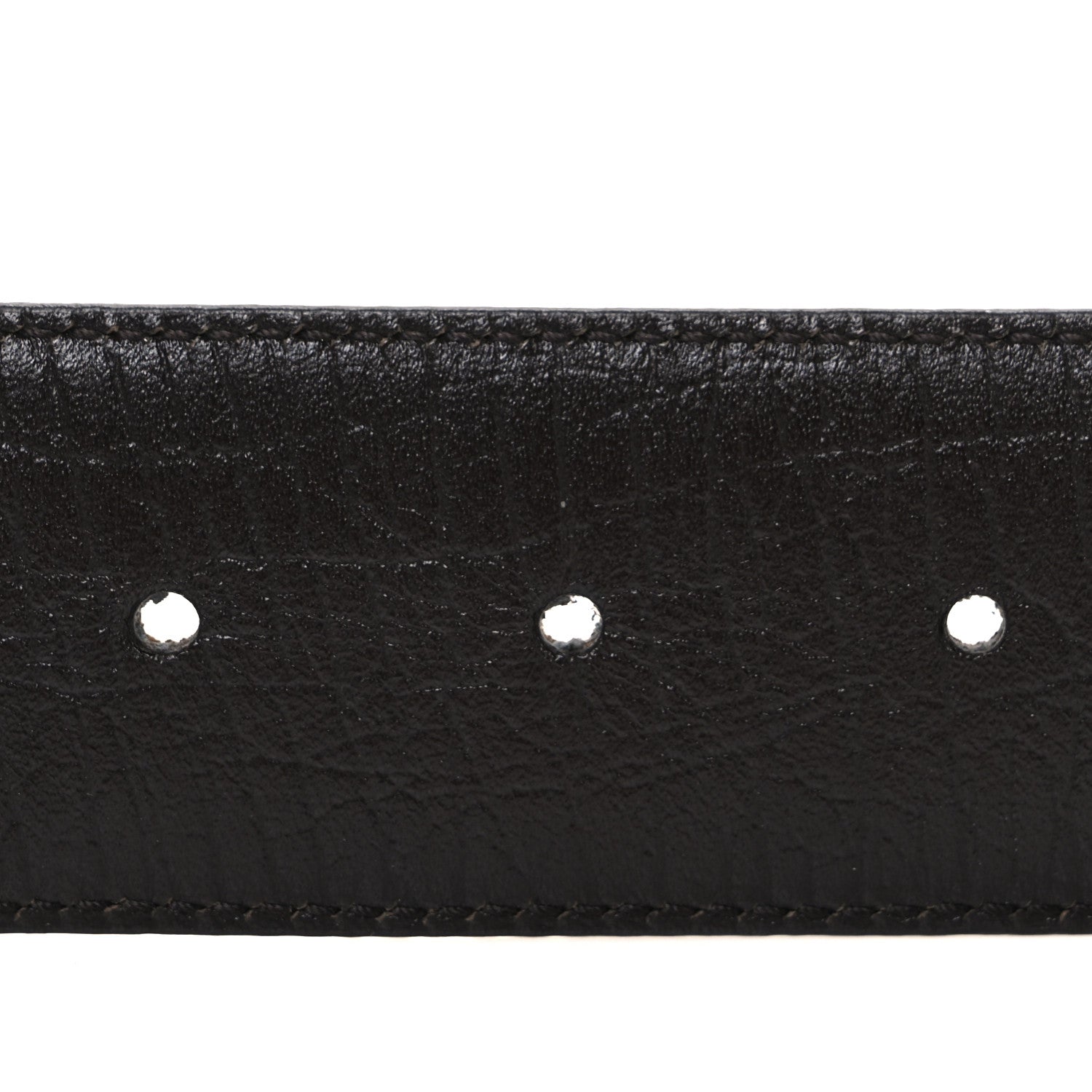 Gucci GG Supreme Monogram Calfskin Double G 80 32 Belt Beige Ebony New Acero 4 of 6