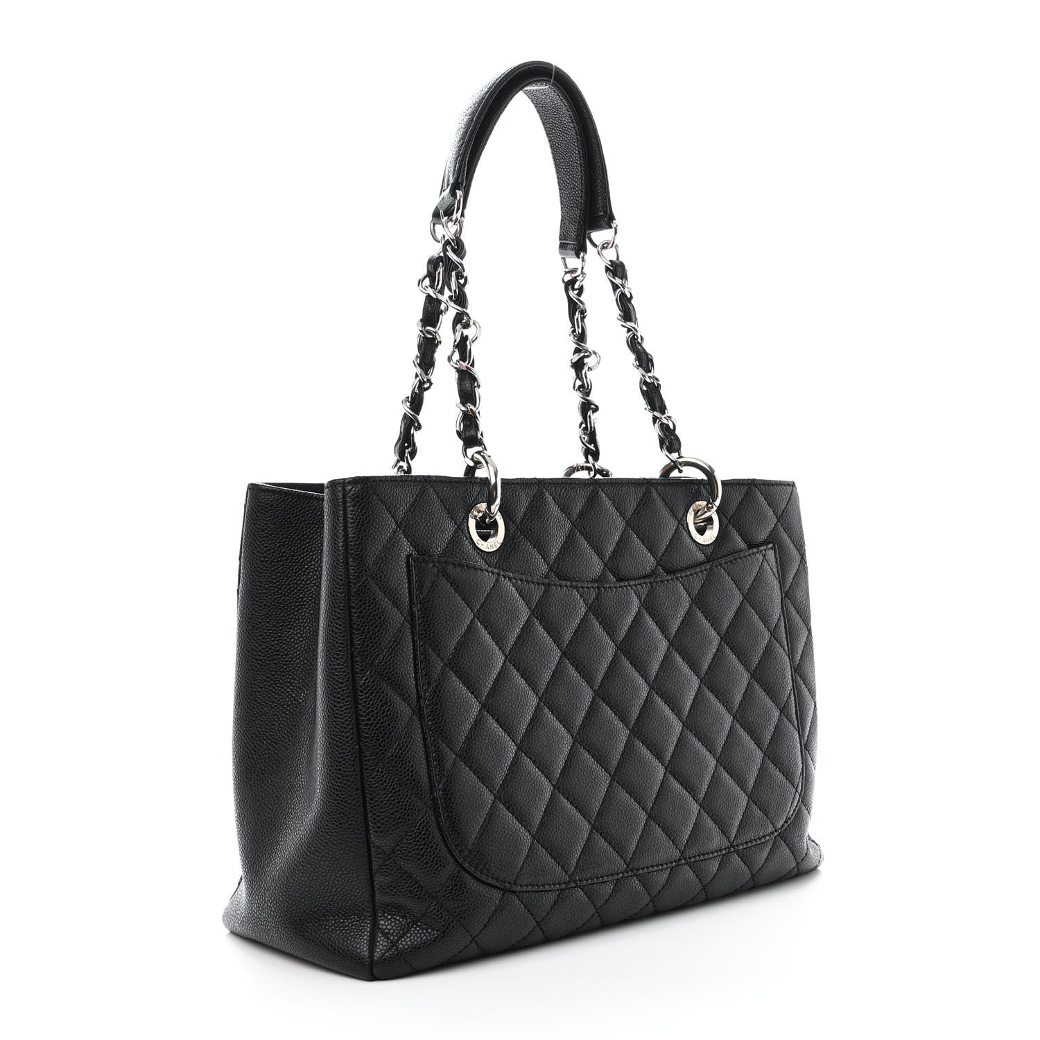 Chanel Caviar Quilted Grand Shopping Tote GST Black 3 of 13