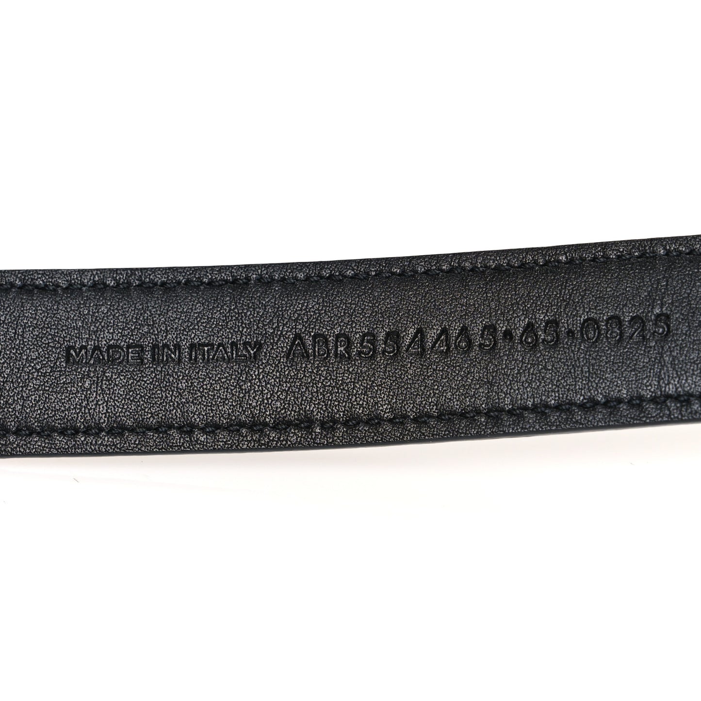Grained Calfskin Monogram Square Buckle Belt 65 26 Black