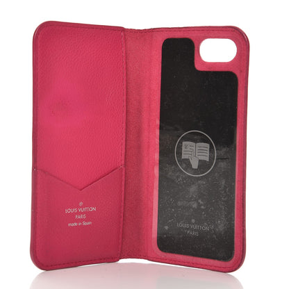 Louis Vuitton Monogram Cuir iPhone 7/8 Folio Case Fuchsia 5 of 8