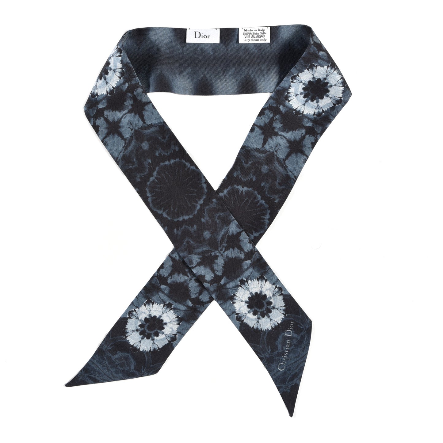 Silk KaleiDioroscopic Mitzah Scarf Blue